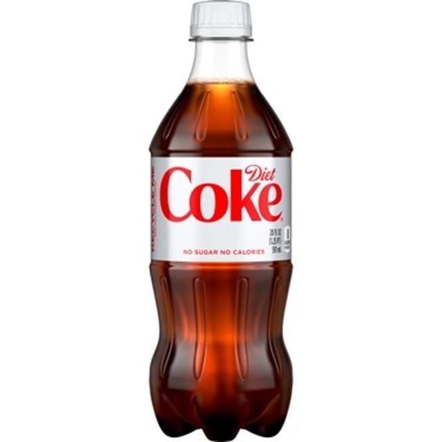 Diet Coke, 20 oz Bottle.