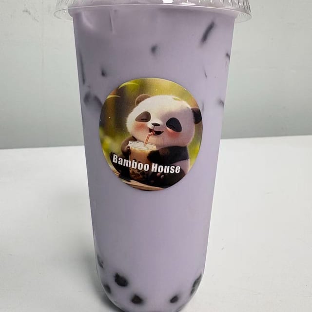 Creamy Taro Boba Milk Tea.
