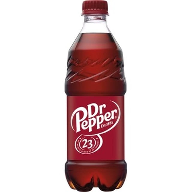 Dr Pepper, 20 oz Bottle.