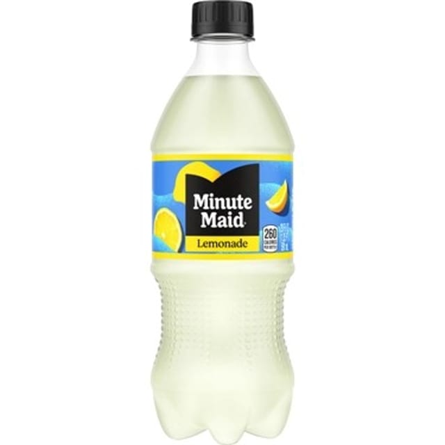 Minute Maid Lemonade, 20 oz bottle.