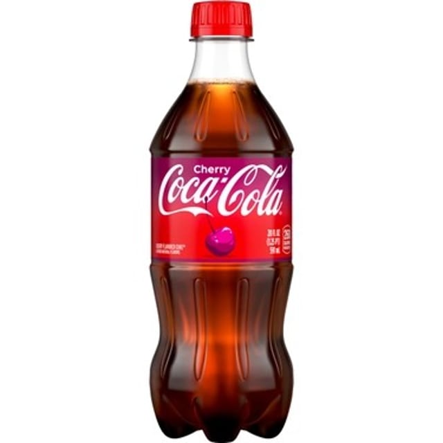Coca-Cola Cherry, 20 oz bottle.